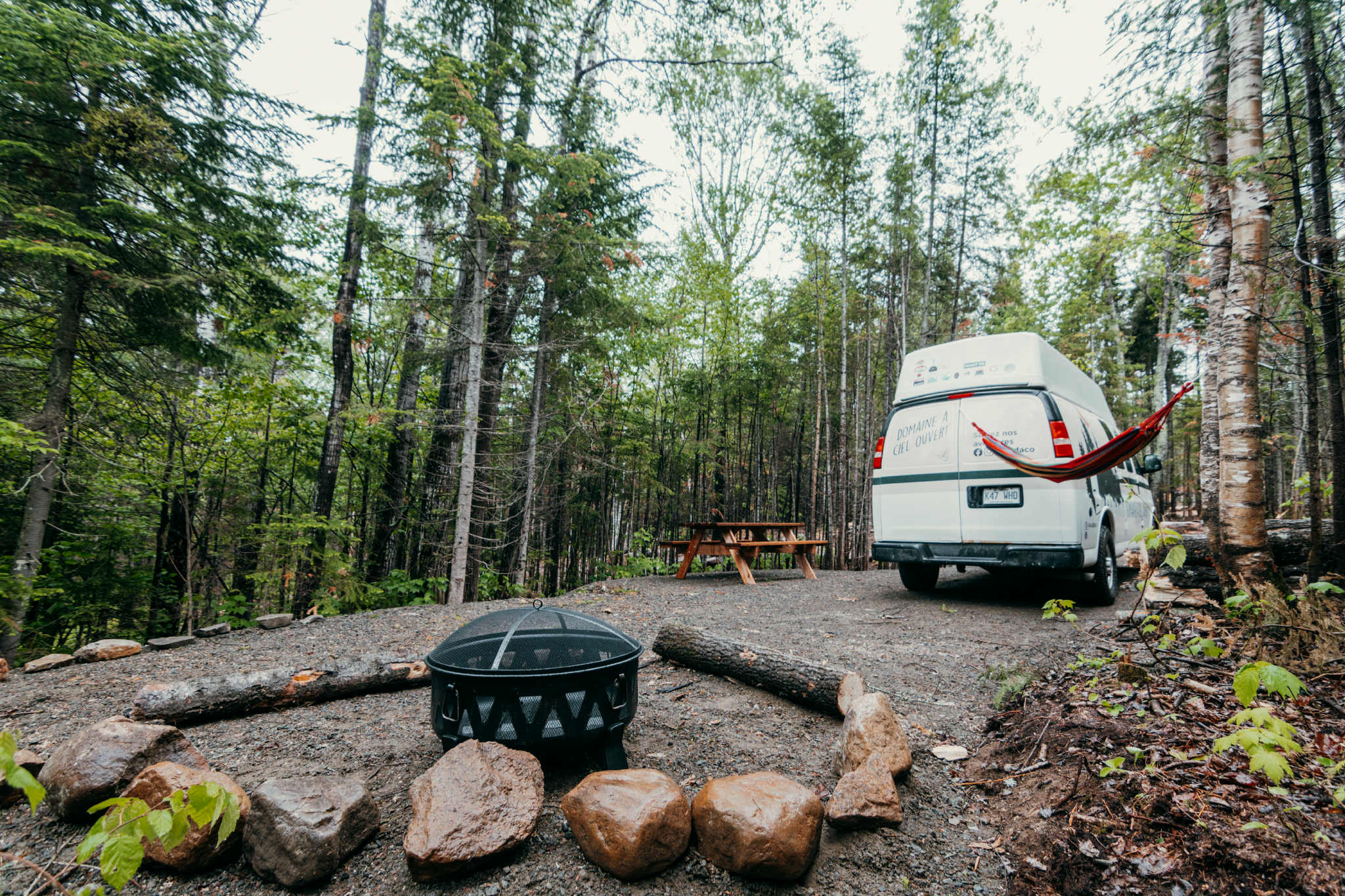 Camping mode vanlife charlevoix